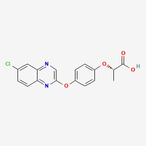 molecular formula C17H13ClN2O4 B1203349 (S)-quizalofop CAS No. 100760-08-5