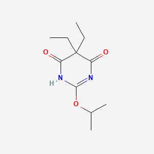 molecular formula C11H18N2O3 B1203351 5,5-Diethyl-2-isopropoxy-4,6(1H,5H)-pyrimidinedione CAS No. 85445-03-0