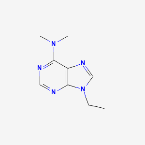 molecular formula C9H13N5 B1203352 9H-Purin-6-amine, 9-ethyl-N,N-dimethyl- CAS No. 5427-22-5
