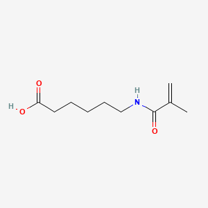 molecular formula C10H17NO3 B1203358 6-[(2-METHYL-1-OXOALLYL)AMINO]HEXANOIC ACID CAS No. 59178-92-6