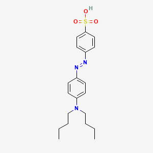 molecular formula C20H27N3O3S B1203359 Benzenesulfonic acid, 4-[[4-(dibutylamino)phenyl]azo]- CAS No. 32324-48-4