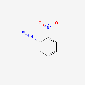molecular formula C6H4N3O2+ B1203363 2-Nitrobenzenediazonium CAS No. 25910-37-6