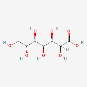 molecular formula C7H14O8 B1203367 (2xi)-D-葡萄糖庚糖酸 CAS No. 23351-51-1