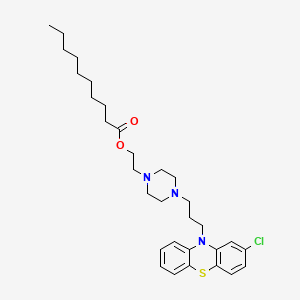 molecular formula C31H44ClN3O2S B1203372 Perphenazine decanoate CAS No. 61120-81-8