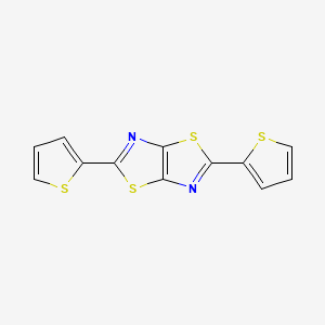 molecular formula C12H6N2S4 B1203376 2,5-Bis(2-thienyl)thiazolo[5,4-d]thiazole CAS No. 29608-87-5