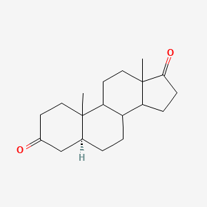 molecular formula C19H28O2 B1203377 5alpha-Androstane-3,17-dione 