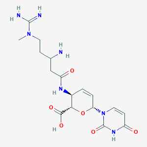 molecular formula C17H25N7O6 B1203379 deaminohydroxyblasticidin S 