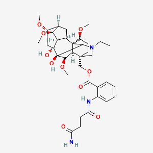 molecular formula C36H51N3O10 B1203384 Avadharidine 