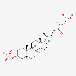 molecular formula C26H42NO7S- B1203390 Sulfoglycolithocholate 