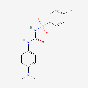 molecular formula C15H16ClN3O3S B1203405 Glyparamide CAS No. 5581-42-0