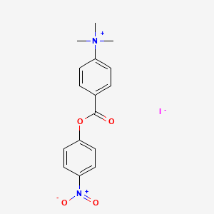 (p-(p-Nitrophenoxycarbonyl)phenyl)trimethylammonium iodide