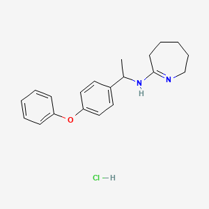 Hexahydro-2-(alpha-methyl-p-phenoxybenzyl)iminoazepine hydrochloride