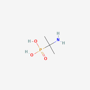 molecular formula C3H10NO3P B1203437 (2-Aminopropan-2-yl)phosphonic acid CAS No. 5035-79-0