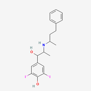 molecular formula C19H23I2NO2 B1203449 Bufeniode CAS No. 22103-14-6