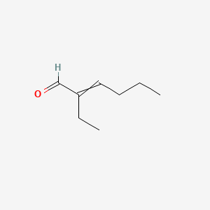 molecular formula C8H14O B1203452 2-Ethyl-2-hexenal CAS No. 26266-68-2