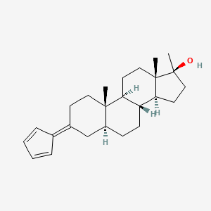 17-Methyl-3-(2,4-cyclopentadien-1-ylidene)-5alpha-androstane-17beta-ol