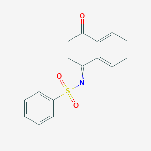 molecular formula C16H11NO3S B1203456 n-(4-Oxo-1(4h)-naphthalenylidene)benzenesulfonamide 