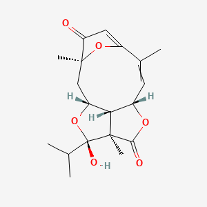 (1R,3S,9S,12R,13S,15R)-13-hydroxy-3,7,12-trimethyl-13-propan-2-yl-10,14,16-trioxatetracyclo[7.5.1.13,6.012,15]hexadeca-5,7-diene-4,11-dione