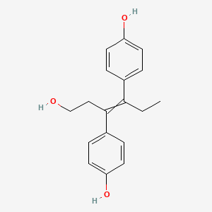 4-[6-Hydroxy-4-(4-hydroxyphenyl)hex-3-en-3-yl]phenol