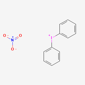 molecular formula C12H10INO3 B1203473 Diphenyliodonium nitrate CAS No. 722-56-5