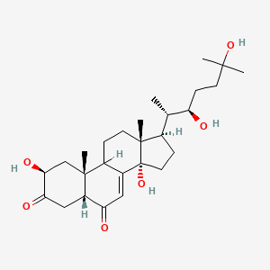 (2S,5R,10R,13R,14S,17R)-17-[(2S,3R)-3,6-dihydroxy-6-methylheptan-2-yl]-2,14-dihydroxy-10,13-dimethyl-1,2,4,5,9,11,12,15,16,17-decahydrocyclopenta[a]phenanthrene-3,6-dione