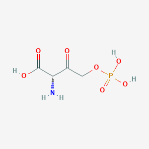 molecular formula C4H8NO7P B1203491 (2S)-2-amino-3-oxo-4-(phosphonooxy)butanoic acid 