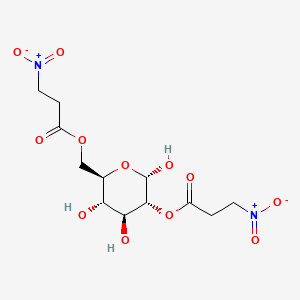 molecular formula C12H18N2O12 B1203492 Coronarian 