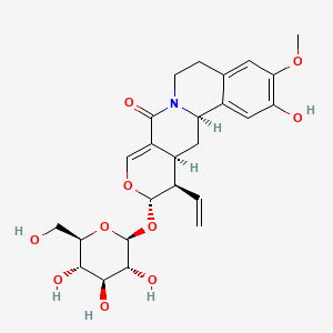 molecular formula C25H31NO10 B1203496 Alangiside CAS No. 34482-51-4