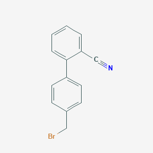 molecular formula C14H10BrN B120350 4'-Bromomethyl-2-cyanobiphenyl CAS No. 114772-54-2