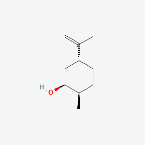 molecular formula C10H18O B1203500 Cyclohexanol, 2-methyl-5-(1-methylethenyl)-, (1S,2R,5R)- CAS No. 20549-48-8