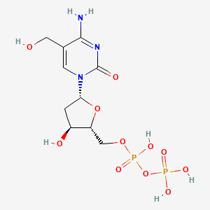 molecular formula C10H17N3O11P2 B1203502 2'-Deoxy-5-hydroxymethylcytidine-5'-diphosphate CAS No. 94714-46-2