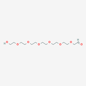 molecular formula C14H28O8 B1203505 O-Acetaldehydyl-hexaethylene glycol 