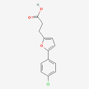 molecular formula C13H11ClO3 B1203512 3-[5-(4-Chloro-phenyl)-furan-2-yl]-propionic acid CAS No. 23589-02-8