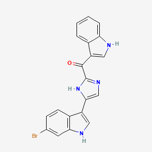 molecular formula C20H13BrN4O B1203513 Bromodeoxytopsentin 