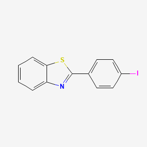 molecular formula C13H8INS B12035175 2-(4-Iodophenyl)-1,3-benzothiazole CAS No. 19654-21-8
