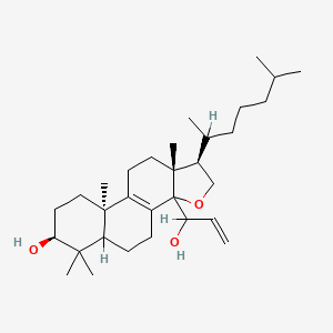 (1R,7S,9aR,11aR)-3a-(1-hydroxyprop-2-enyl)-6,6,9a,11a-tetramethyl-1-(6-methylheptan-2-yl)-1,2,4,5,5a,7,8,9,10,11-decahydronaphtho[1,2-g][1]benzofuran-7-ol
