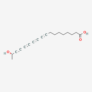 molecular formula C18H20O3 B1203521 Minquartynoic acid CAS No. 123154-43-8