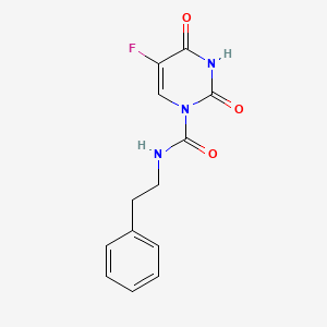 molecular formula C13H12FN3O3 B1203530 1-Phenethylcarbamoyl-5-fluorouracil CAS No. 65238-84-8