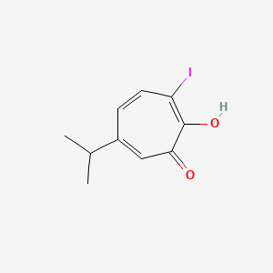 molecular formula C10H11IO2 B1203540 7-Iodohinokitiol CAS No. 32659-57-7