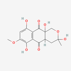 molecular formula C15H16O8 B1203544 Hydroxydihydrofusarubin CAS No. 71724-92-0