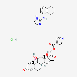 molecular formula C41H50ClFN4O6 B1203546 Dexa biciron CAS No. 76448-25-4