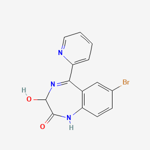 molecular formula C14H10BrN3O2 B1203559 3-Hydroxybromazepam CAS No. 13132-73-5