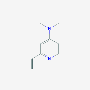 molecular formula C9H12N2 B120356 2-ethenyl-N,N-dimethylpyridin-4-amine CAS No. 151732-33-1