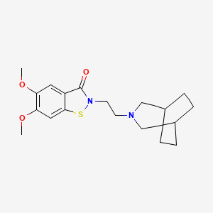 2-(2-(3-Azabicyclo(3.2.2)non-3-yl)ethyl)-5,6-dimethoxy-1,2-benzisothiazol-3(2H)-one
