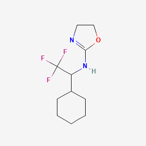 molecular formula C11H17F3N2O B1203564 N-(1-cyclohexyl-2,2,2-trifluoroethyl)-4,5-dihydro-1,3-oxazol-2-amine CAS No. 75703-13-8
