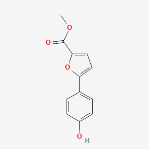 molecular formula C12H10O4 B12035759 Methyl 5-(4-hydroxyphenyl)-2-furoate CAS No. 834884-72-9