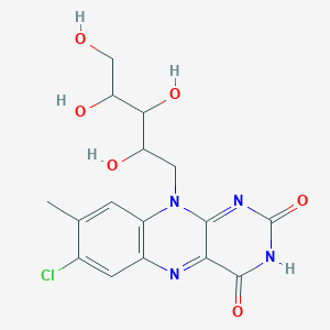 7-Chloro-8-methyl-10-(2,3,4,5-tetrahydroxypentyl)benzo[g]pteridine-2,4-dione