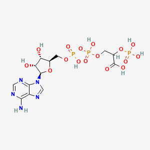molecular formula C13H20N5O16P3 B1203581 3-ADP-2-phosphoglyceric acid 