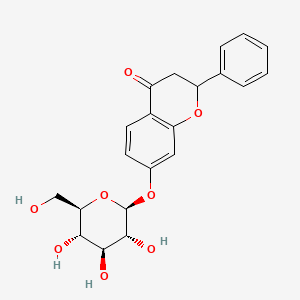 molecular formula C21H22O8 B1203582 Flavanone 7-O-glucoside 