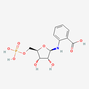 molecular formula C12H16NO9P B1203583 N-(5-phospho-beta-D-ribosyl)anthranilic acid 